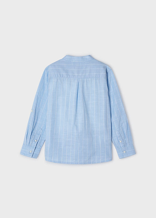 L/s mao collar shirt