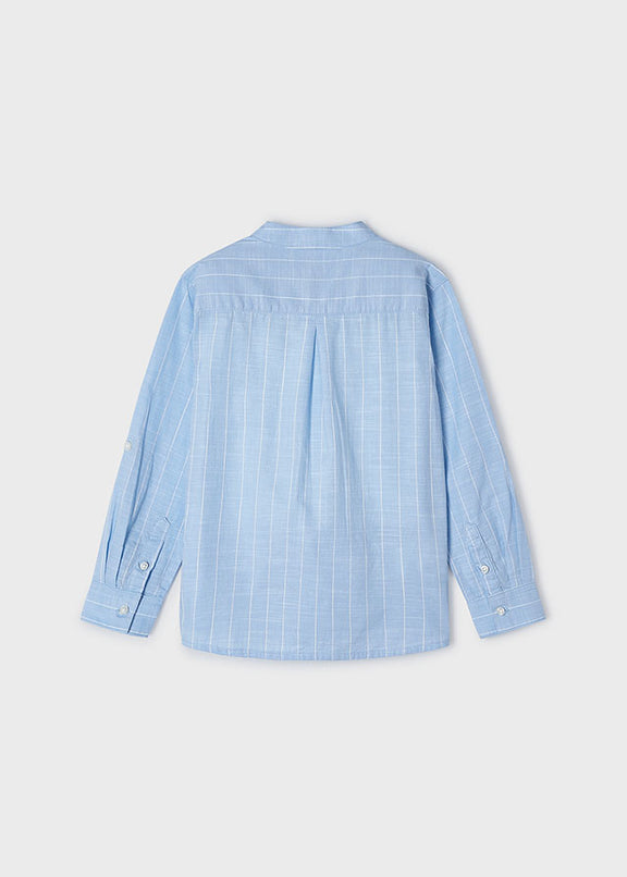 L/s mao collar shirt