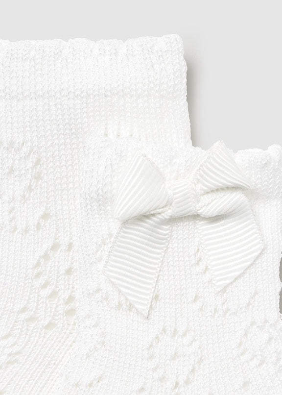 Knit detail socks