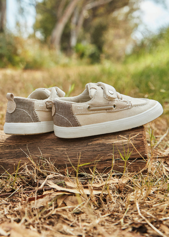 Velcro boat shoes