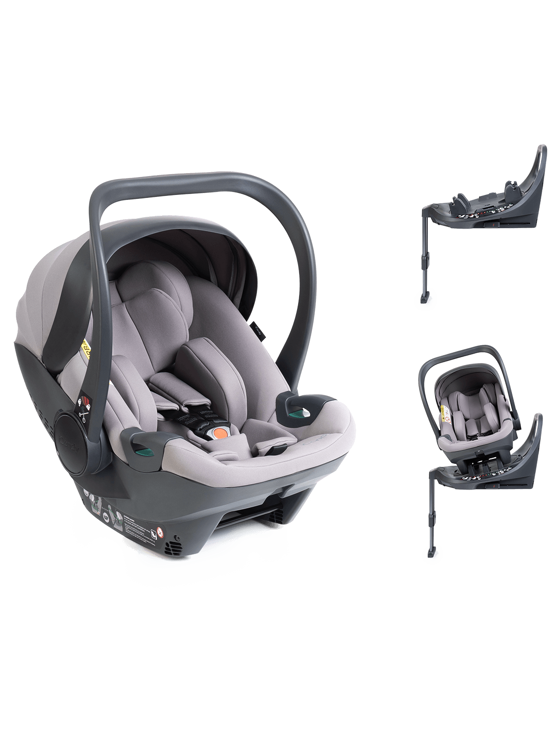 Cocoon 360 Storm Grey Car Seat & ISOFIX Base Storm Grey