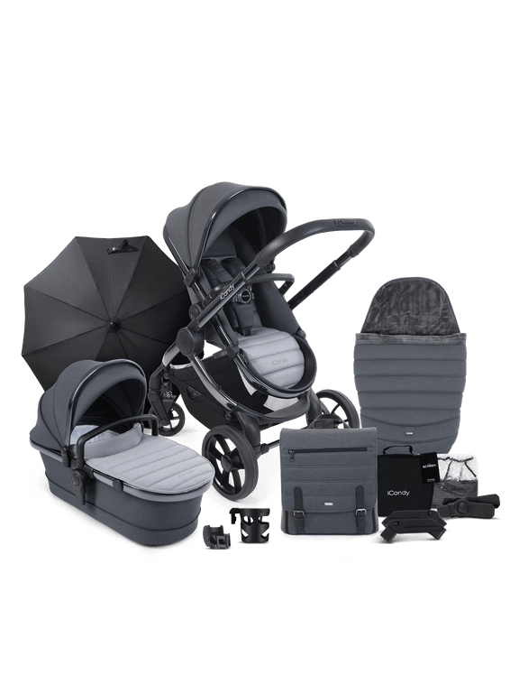 Peach 7 Truffle Pushchair and Carrycot - Bundle