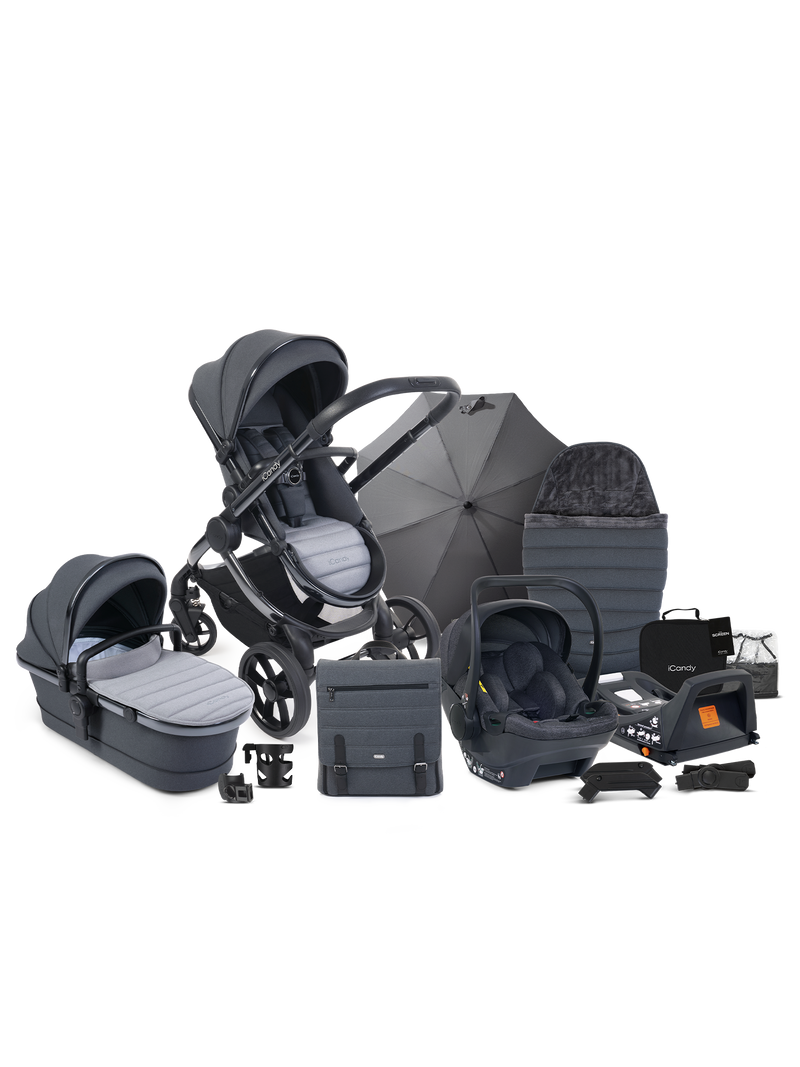 Peach 7 Truffle Pushchair and Carrycot - Car Seat Bundle