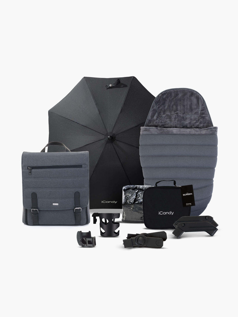 Peach 7 Truffle Pushchair and Carrycot - Bundle