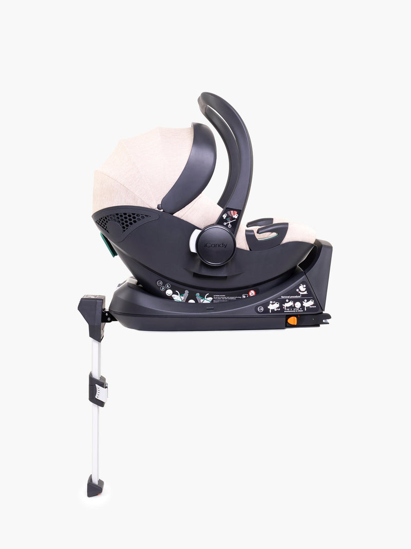 Peach 7 Biscotti Pushchair and Carrycot - Car Seat Bundle